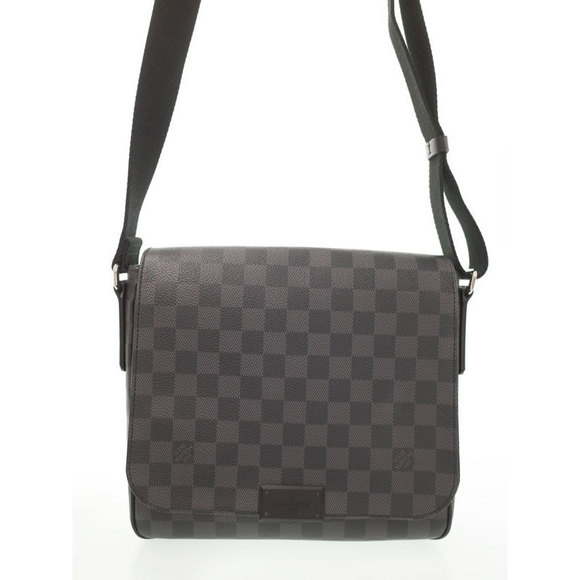 Louis Vuitton Handbags - Louis Vuitton Damier Graphite District PM Shoulder Bag Black